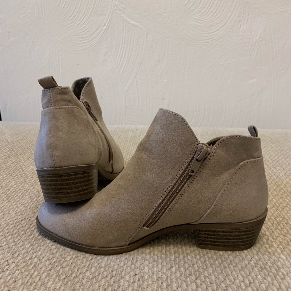 Tan booties